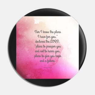 Jeremiah 29:11, Inspiring Bible Quote Pin