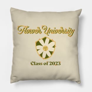 Flower University Pillow