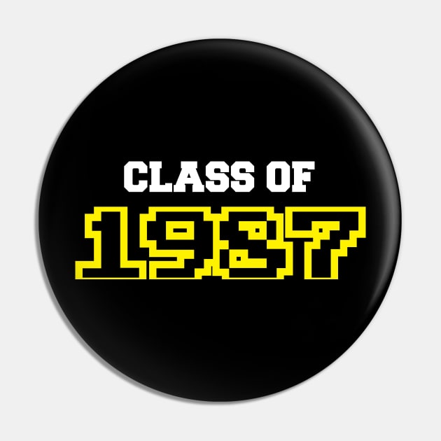 Class of 1987 Pin by Illustratorator