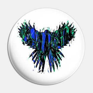 Glass Bird Pin