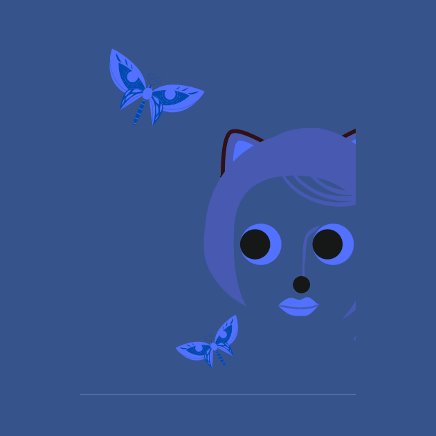 BlueCat by Doodle.Bug.Tees