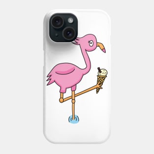 Flamingo with Ice-cream Phone Case