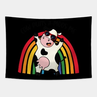 Cow Puns Amoos Me Funny Cow Farmer Lover Tapestry