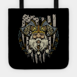 American Viking Patriotic Norse Myth Historical Tote