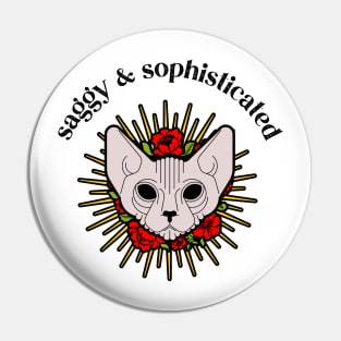 saggy and sophisticated sphynx cat Pin