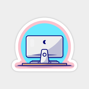 Computer Desktop Cartoon Vector Icon Illustration (3) Magnet