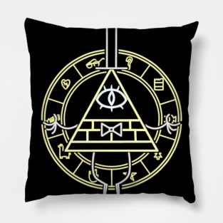 Bill Cipher neon Pillow