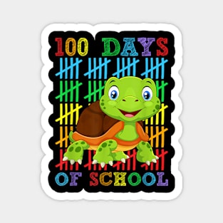 100 Days of School Turtle Lover Boys Girls 100th Day School Magnet