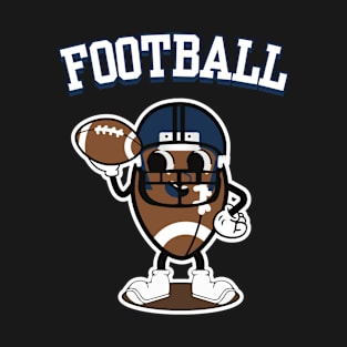 Retro American Football Mascot T-Shirt