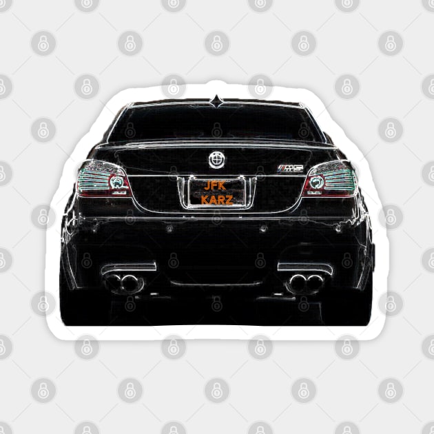 BMW E60 M5 Motor Sport Rear View Magnet by JFK KARZ