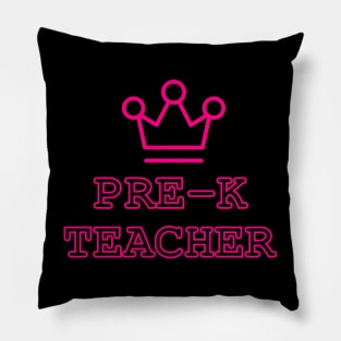 Pre-k Teacher pink Pillow