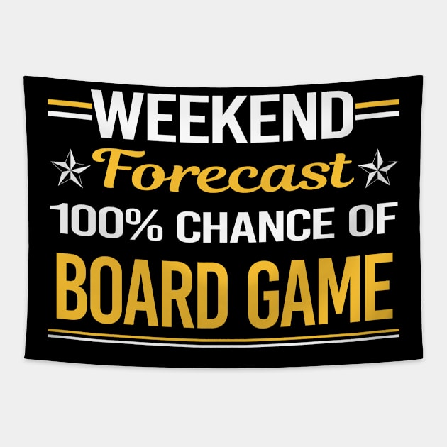 Weekend Forecast 100% Board Games Tapestry by symptomovertake