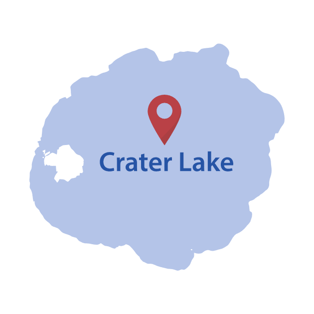 Crater Lake Map by Tamie