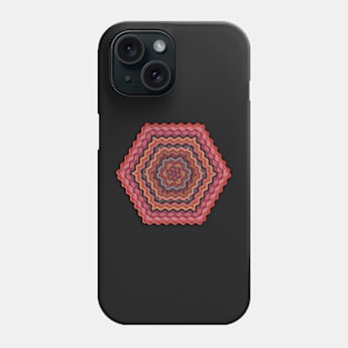 Ethno texture colorful pattern design Phone Case