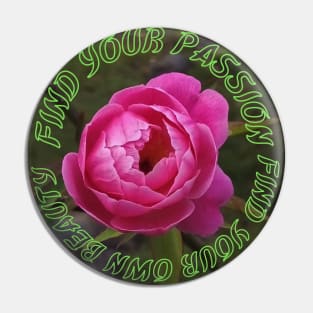 Beautiful Pink Rose Pin