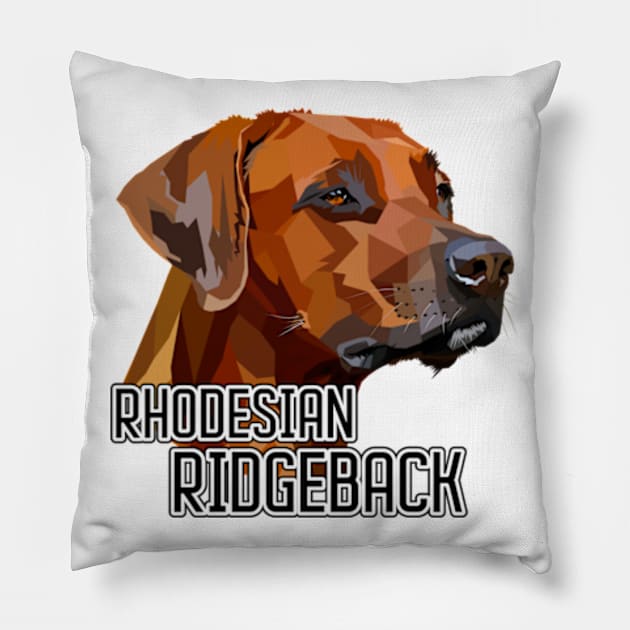 Rhodesian Ridgeback Dog Pillow by Worldengine