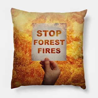stop forest fires Pillow