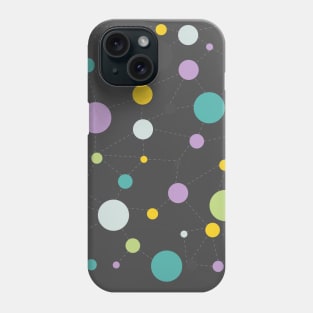 Colorfull Dots and Lines Diagram Phone Case