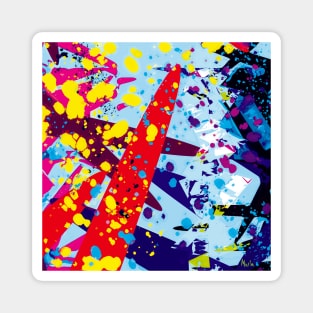 Summer Splashes - Abstract Art Magnet