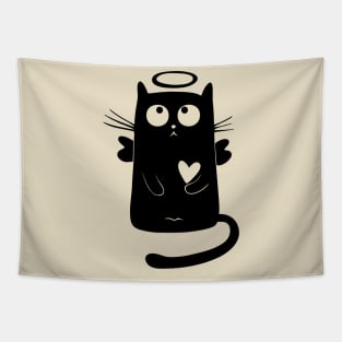 Gone to Heaven Cat - Angel Cat Tapestry