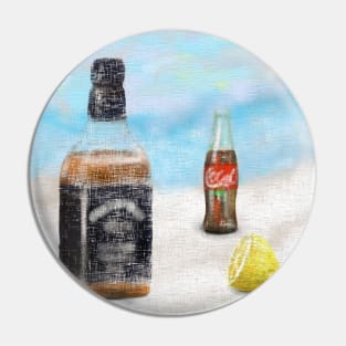 Bourbon , Lemon and Cola - Painting Pin