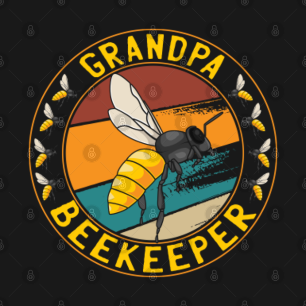 Download Cute Vintage Funny Bee Lover Gift - Papa Grandpa Beekeeper ...