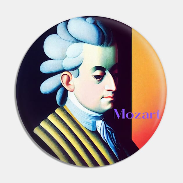 Wolfgang Amadeus Mozart Pin by Cryptilian