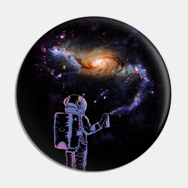 Space Graffiti Pin by wookiemike