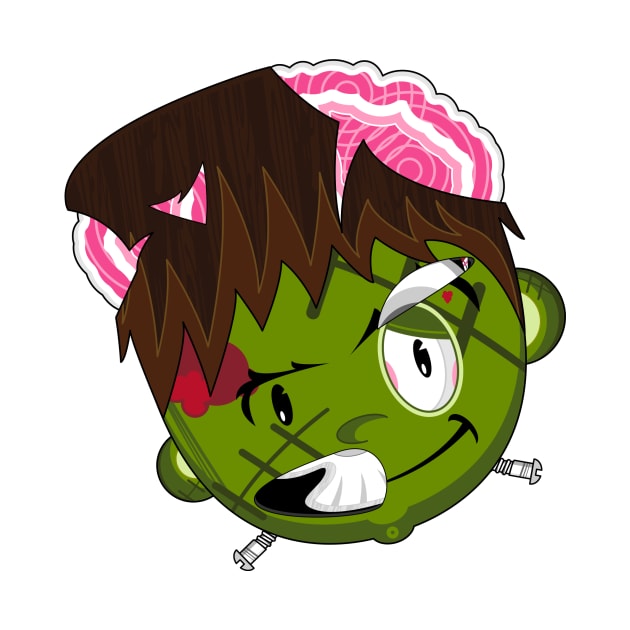 Cartoon Cute Mini Frankensteins Monster by markmurphycreative