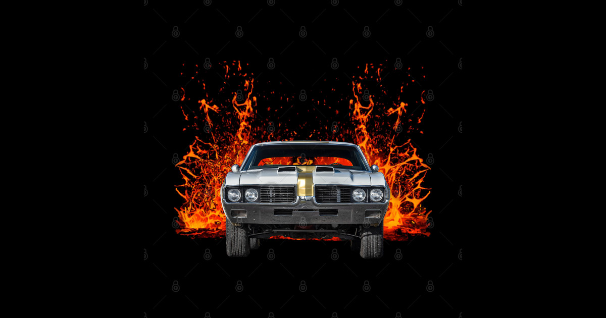1969 Hurst Olds 442 in our lava series on back - Hurst Olds - Sticker ...