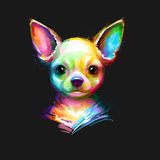 Chihuahua Colorful Painting by stonemask