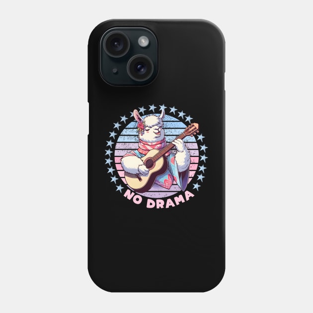 Rock and roll Llama Phone Case by Japanese Fever