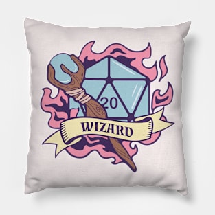 D&D Wizard D20 Pillow