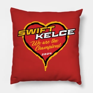 Swift Kelce - We Are The Champions Pillow