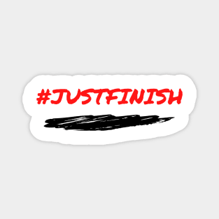 #JUSTFINISH Fitness Apparel Magnet