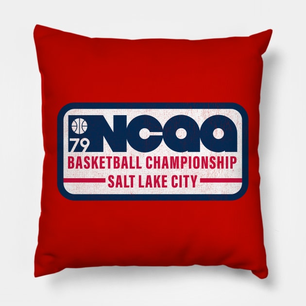 1979 Basketball Championship Salt Lake City Pillow by LocalZonly