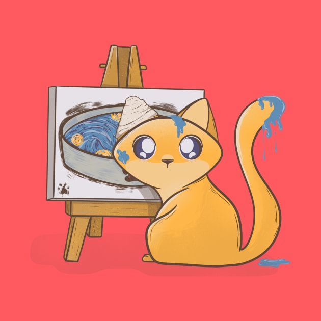 Cat Gogh by aStro678