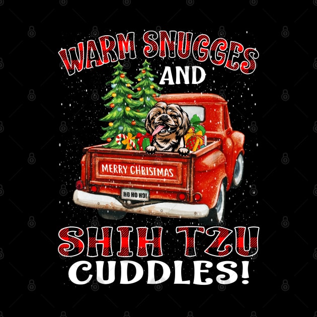 Warm Snuggles And Shih Tzu Cuddles Truck Tree Christmas Gift by intelus