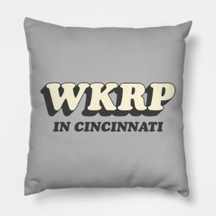 WKRP in Cincinnati Black Pillow