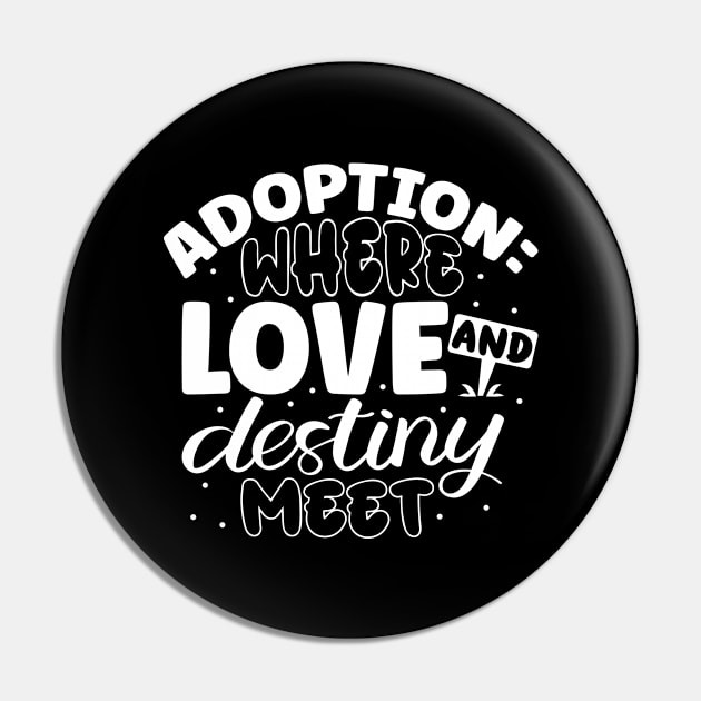 Where love meets destiny - Adoption announcement Pin by Modern Medieval Design