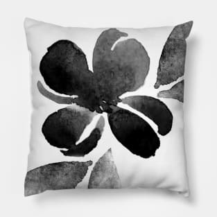 June Floral BW - Full Size Image Pillow