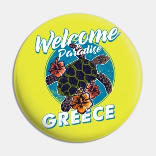 Welcome to paradise Greece Pin