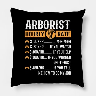 Arborist - Arborist Hourly Rate Pillow