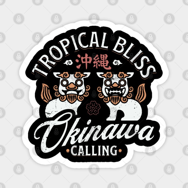 Tropical Bliss - Okinawa Calling Magnet by Issho Ni