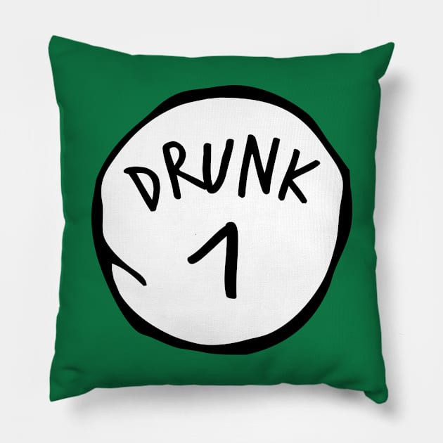 Drunk 1 Pillow by honeydesigns