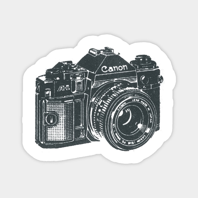 Canon A-1 35mm Film camera Magnet by chris@christinearnold.com