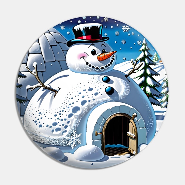 Frosty The Igloo Pin by rturnbow