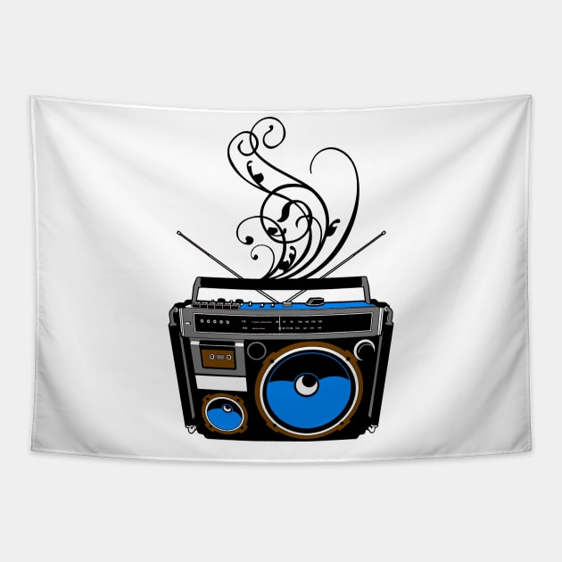 drawing tape recorder Tapestry by HornArt
