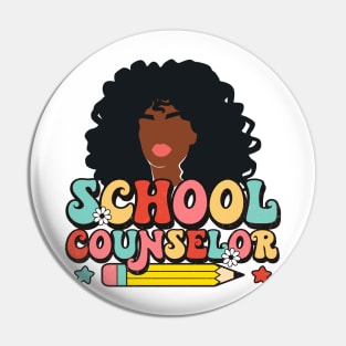 Black School Counselor Pin