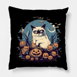 Ragdoll Cat Halloween, Cat Lover Pillow